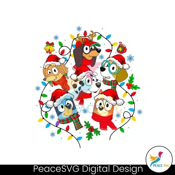 bluey-family-christmas-lights-svg-digital-cricut-file