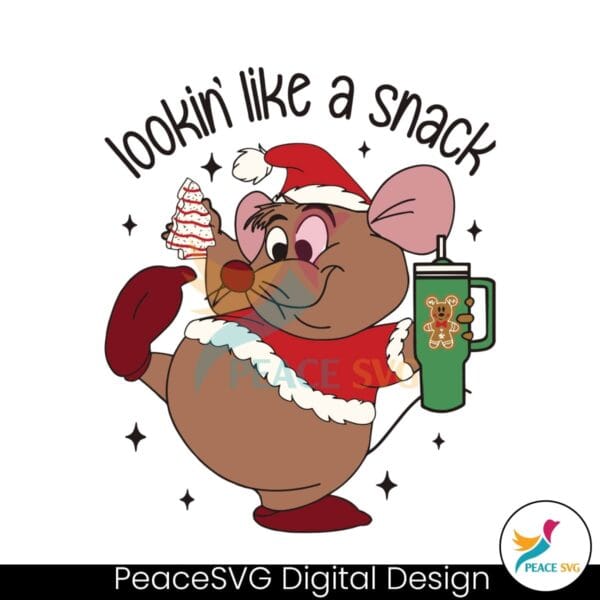 lookin-like-a-snack-gus-christmas-cake-svg-digital-file