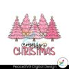retro-pink-tree-merry-christmas-svg-graphic-design-file