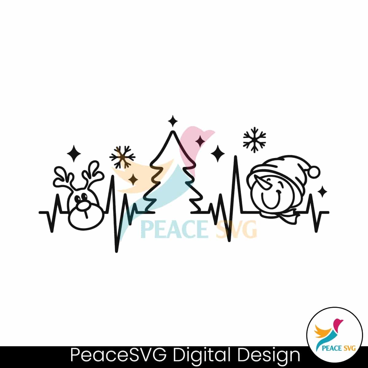 christmas-heartbeat-snowman-reindeer-svg-cricut-files
