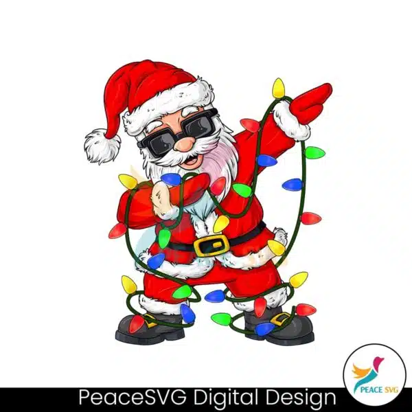 funny-santa-claus-with-christmas-lights-png-download