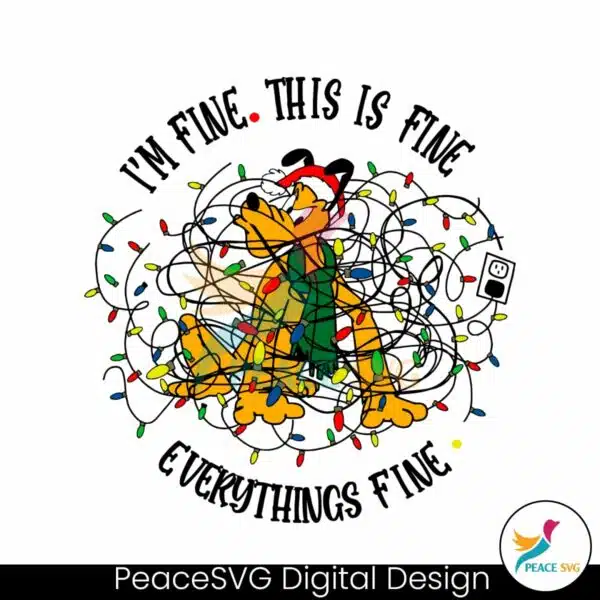 funny-this-is-fine-everythings-fine-pluto-christmas-svg-file