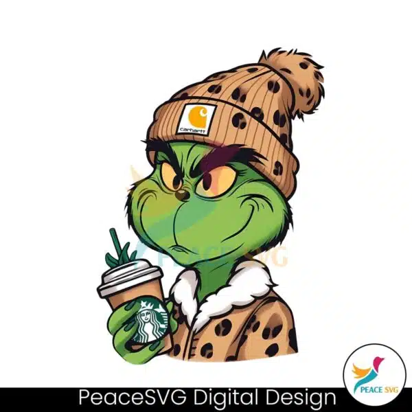 grinch-boujee-christmas-leopard-png-download-file