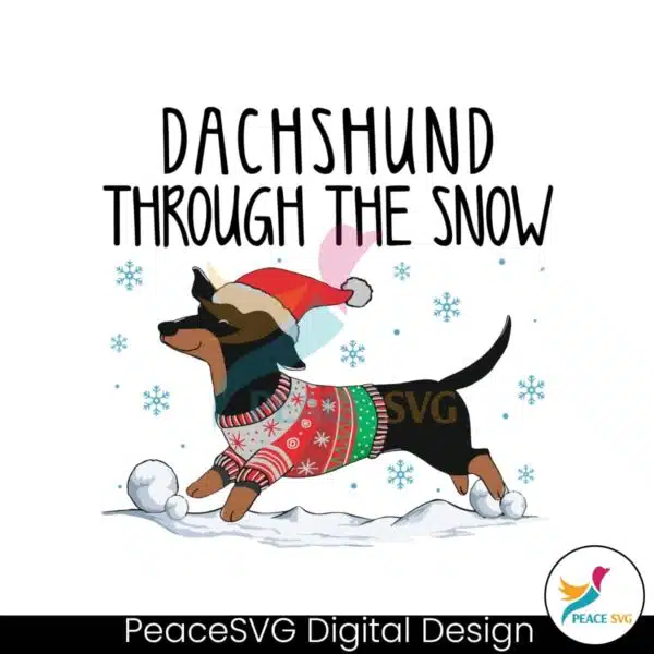 retro-dachshund-through-the-snow-svg-for-cricut-files