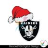 las-vegas-raiders-santa-hat-svg