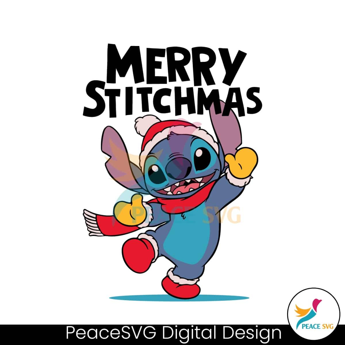 Cute Stitch Merry Stitchmas SVG Instant Download » PeaceSVG