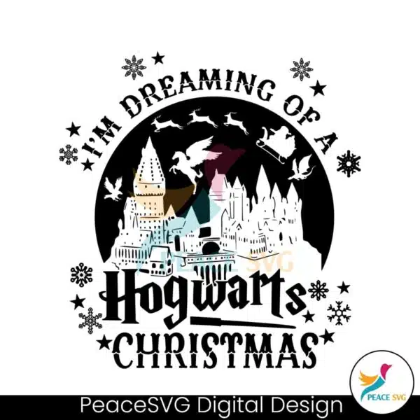 dreaming-of-a-hogwarts-christmas-svg