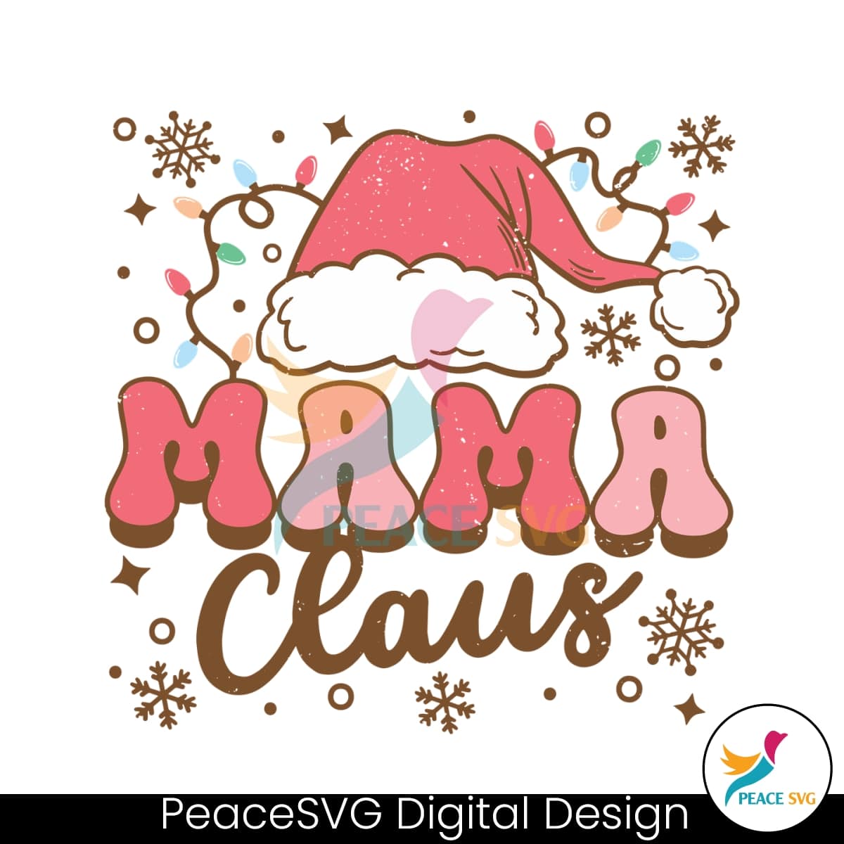 Mama Claus Santa Hat SVG