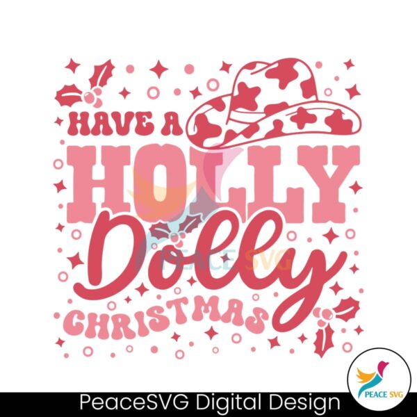 pink-leopard-holly-dolly-christmas-svg
