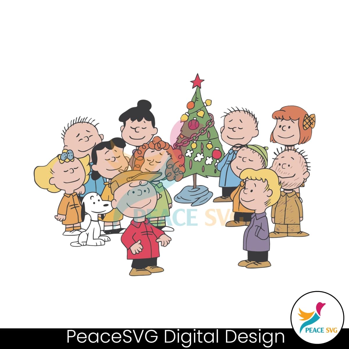 Vintage Peanuts Xmas Characters SVG Files for Cricut » PeaceSVG