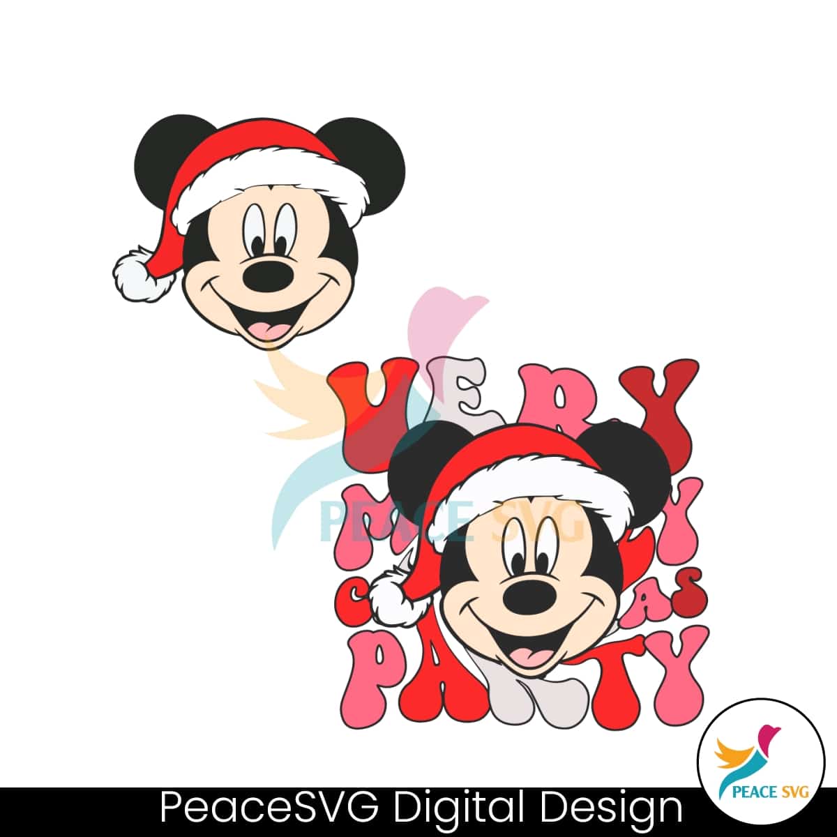 Mickey Merry Christmas Party SVG » PeaceSVG