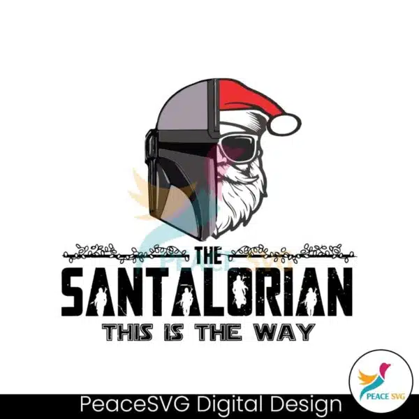 the-santalorian-this-is-the-way-svg