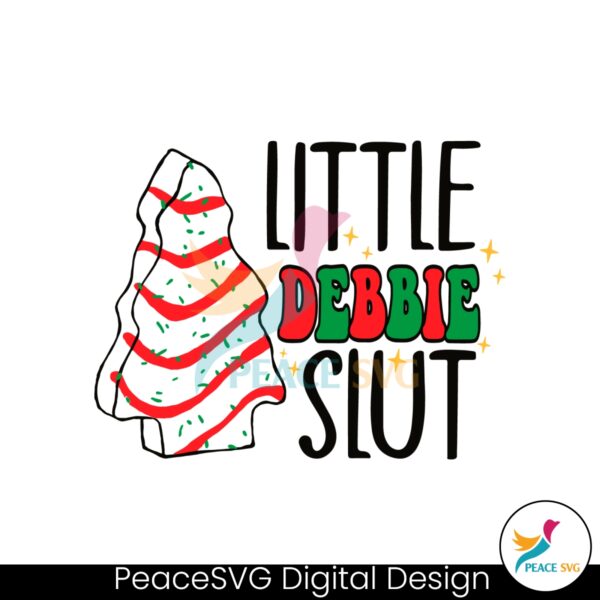 little-debbie-slut-christmas-tree-cake-svg-digital-files