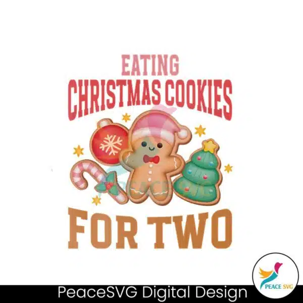 eating-christmas-cookies-for-two-new-mom-baby-png-file