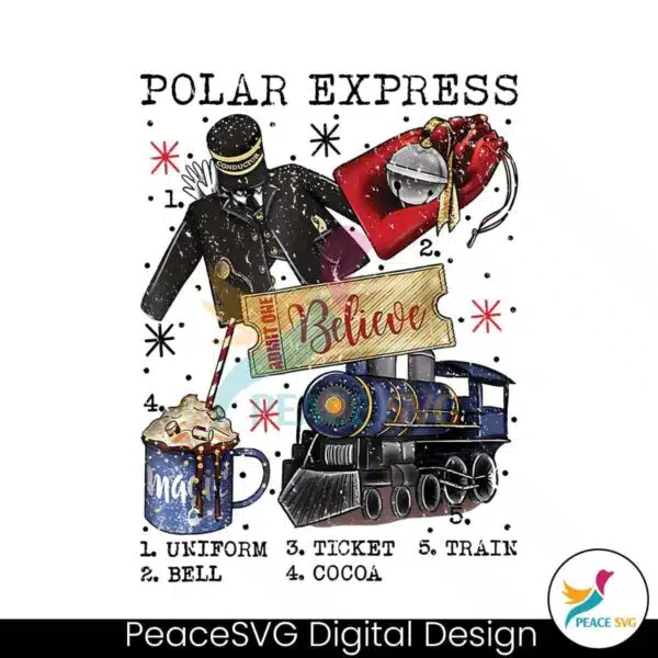 vintage-polar-express-polar-ticket-png-sublimation-design