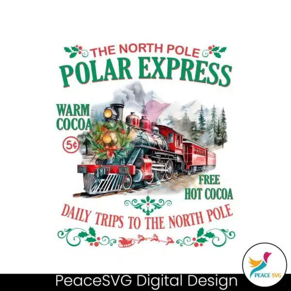 the-north-pole-polar-express-daily-trips-png-download