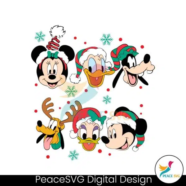 christmas-party-mickey-and-friends-svg-graphic-design-file