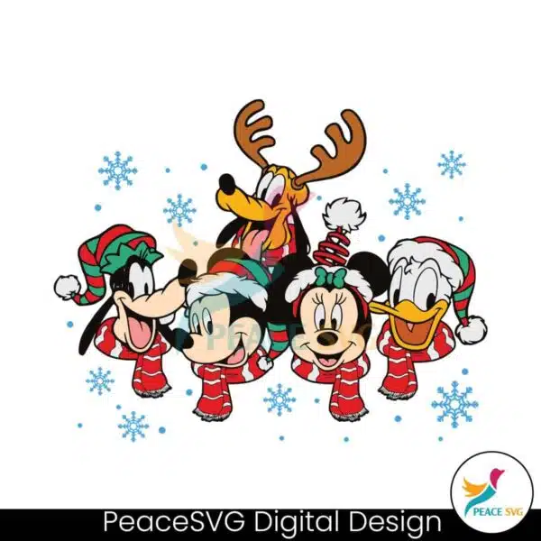 mickey-and-friend-disney-christmas-matching-svg-cricut-files