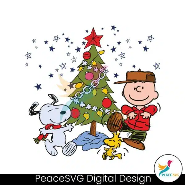 funny-charlie-brown-and-snoopy-christmas-tree-svg-file