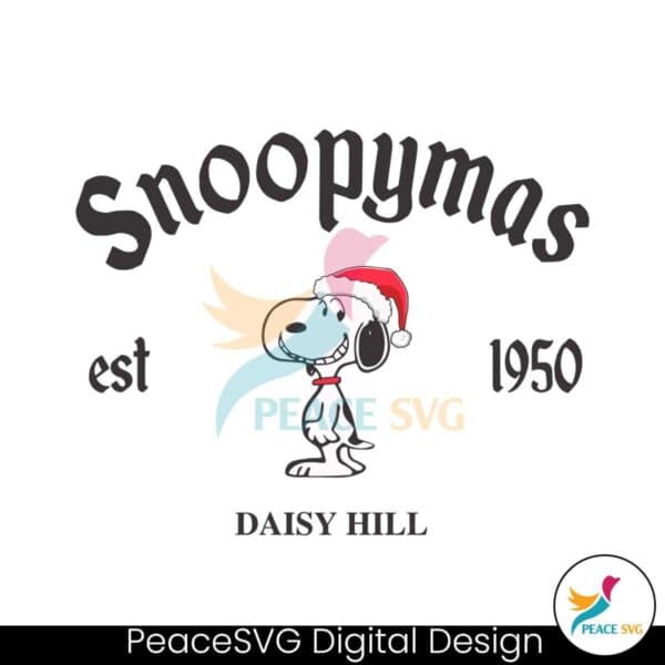 snoopymas-daisy-hill-est-1950-svg-graphic-design-file