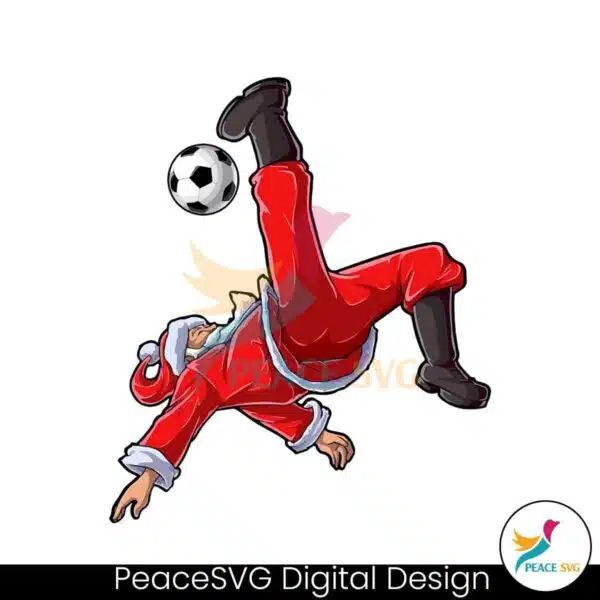 santa-soccer-funny-footballer-svg