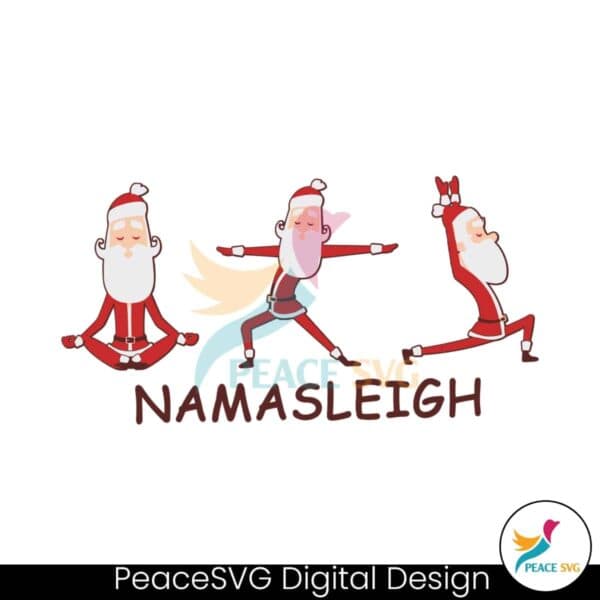 namasleigh-yoga-santa-christmas-svg