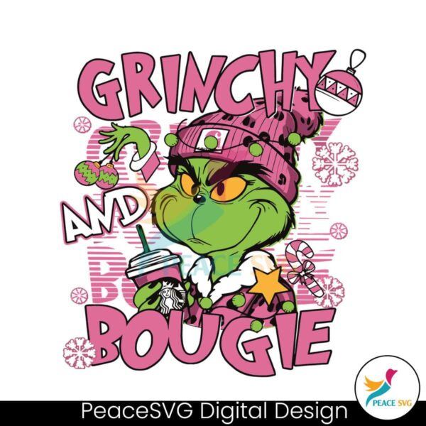 pink-grinchy-and-bougie-christmas-svg