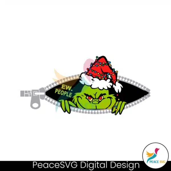 funny-grinch-ew-people-santa-hat-svg