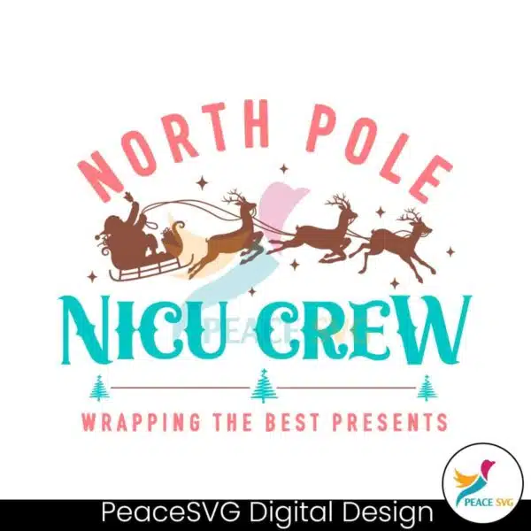 north-pole-nicu-nurse-wrapping-the-best-presents-svg-file