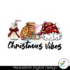 retro-christmas-vibes-santa-hat-and-biscuit-png-download