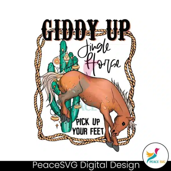 western-farm-giddy-up-jingle-horse-pick-up-your-feet-png