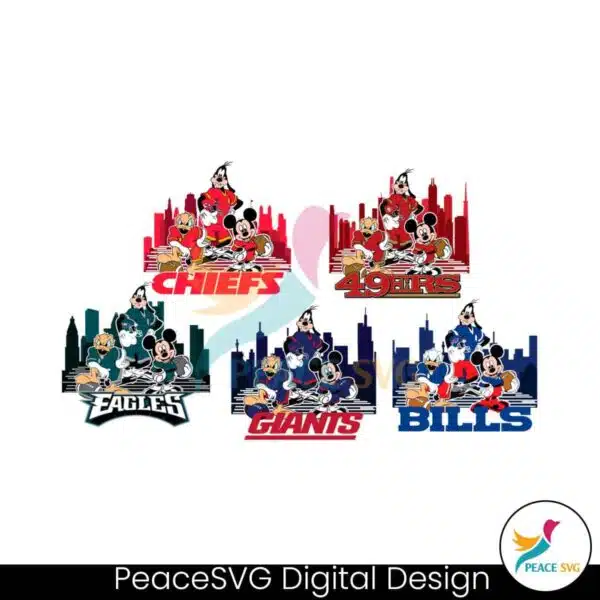 mickey-and-friends-play-football-svg-bundle