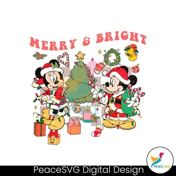 vintage-merry-and-bright-mickey-and-minnie-christmas-tree-png