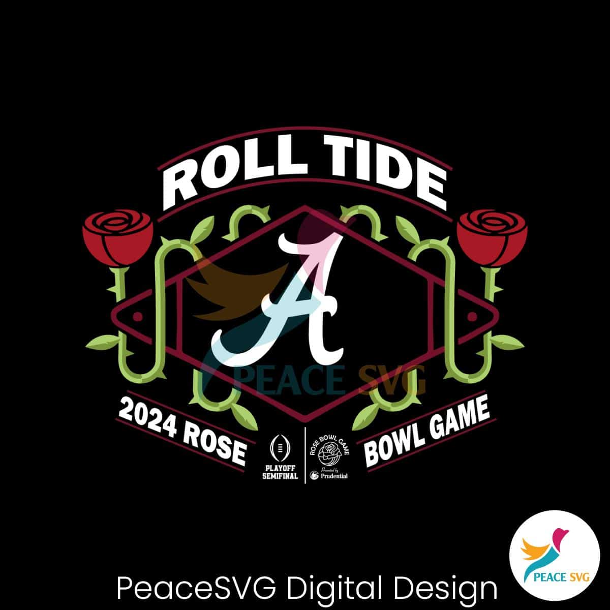 Alabama Crimson Tide 2024 Rose Bowl Game Svg » PeaceSVG