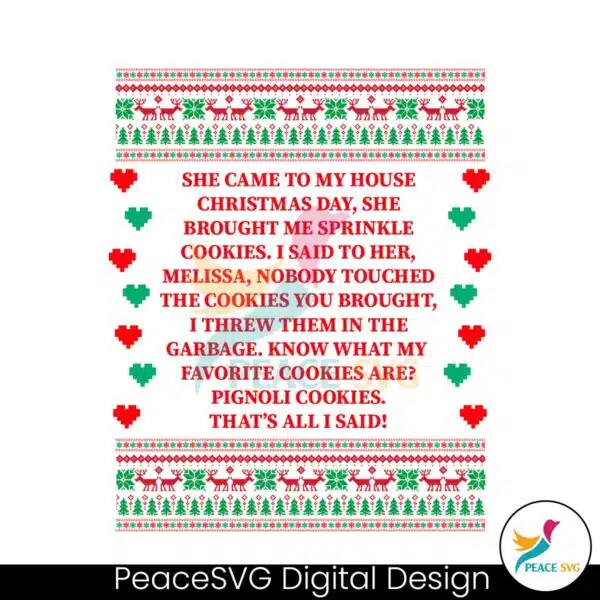 she-brought-me-sprinkle-cookies-ugly-christmas-svg