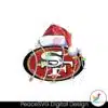 49ers-with-santa-hat-and-christmas-light-svg