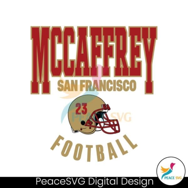christian-mccaffrey-san-francisco-football-svg