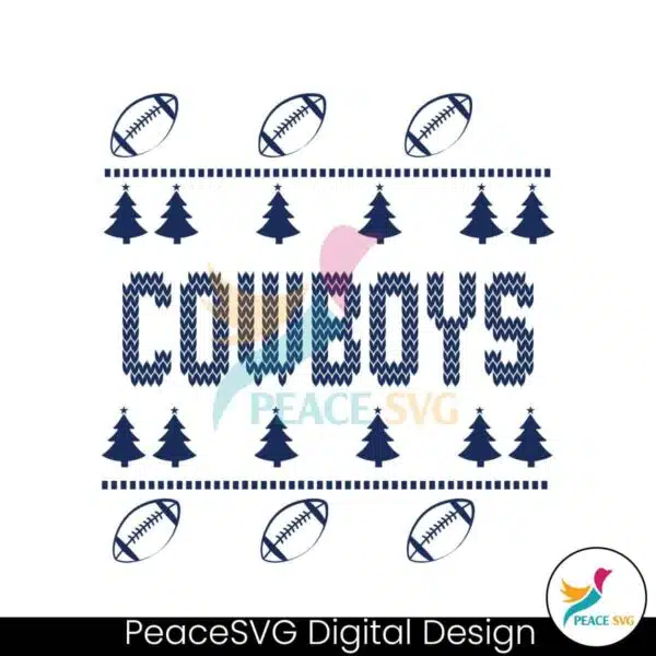 cowboys-football-christmas-svg-digital-download