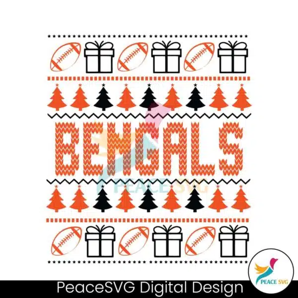 retro-bengals-football-christmas-svg