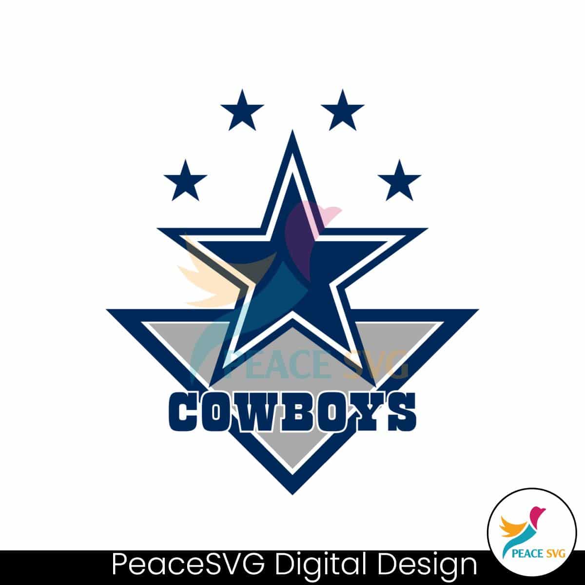 NFL Dallas Cowboys Football Logo SVG Digital Download » PeaceSVG