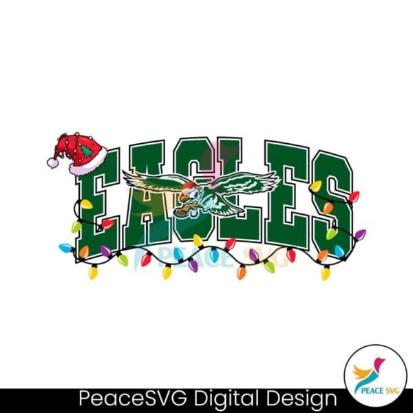 eagles-logo-with-christmas-hat-light-svg