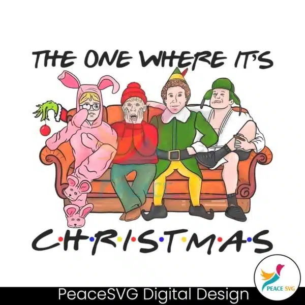 the-one-where-its-christmas-friends-png-download