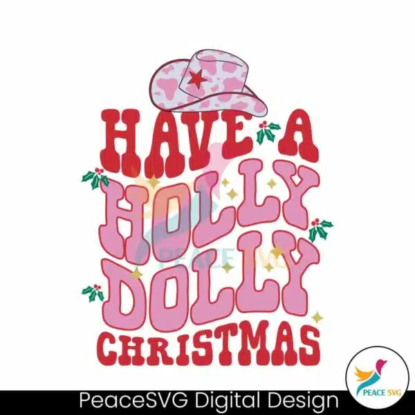 have-a-holly-dolly-christmas-cowboy-hat-svg