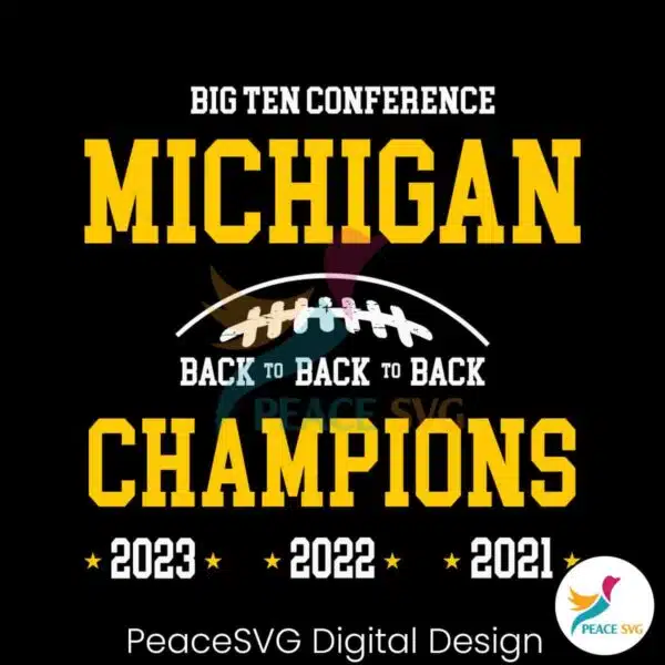 big-ten-conference-michigan-champion-svg