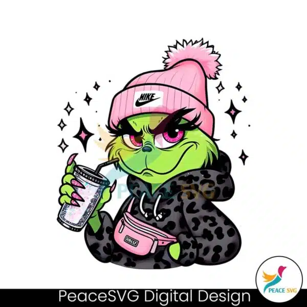 cute-girl-grinch-nike-hat-png