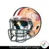 skull-wear-san-francisco-49ers-football-helmet-svg