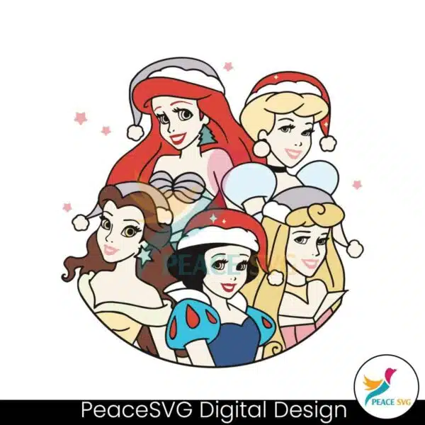 disney-princess-retro-christmas-svg