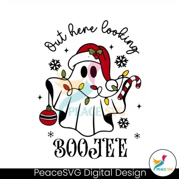 christmas-ghost-out-here-looking-boojee-svg
