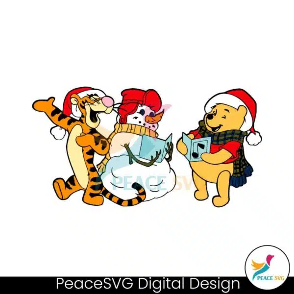 winnie-the-pooh-and-friends-christmas-svg