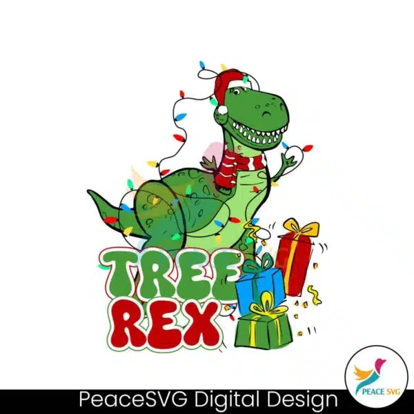 disney-toy-story-tree-rex-xmas-lights-svg